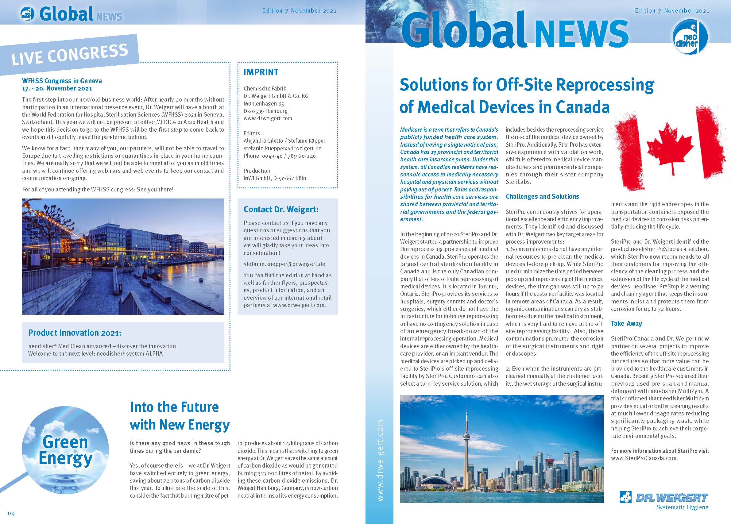 SteriLabs featured in Dr. Weigert Global News article published at the WFHSS Congress