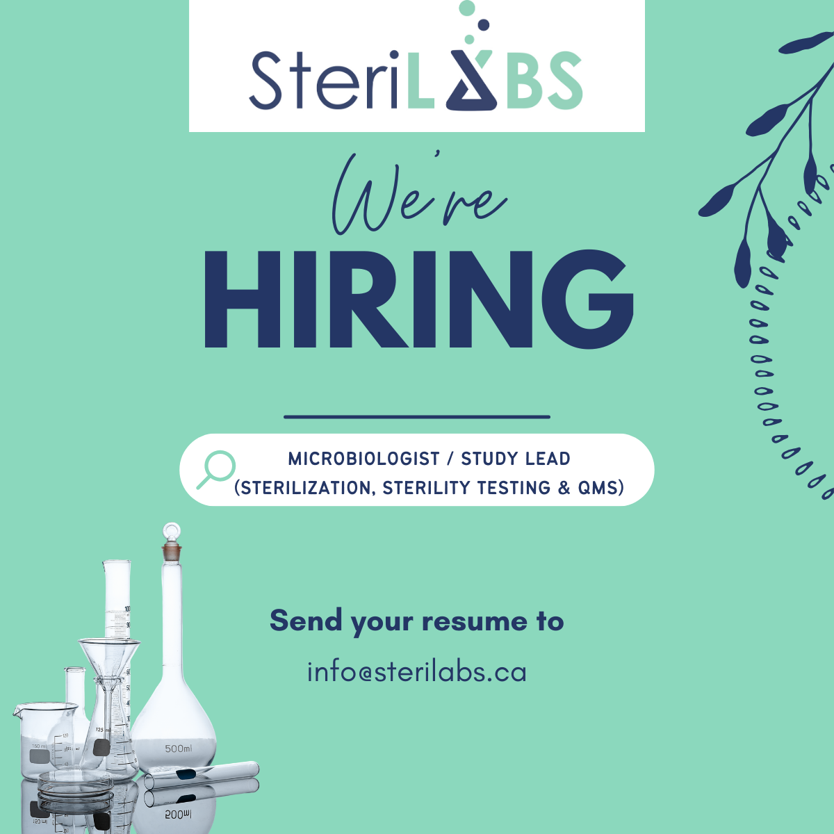 Microbiologist / Study Lead (Sterilization, Sterility Testing & QMS) — 24-Month Term